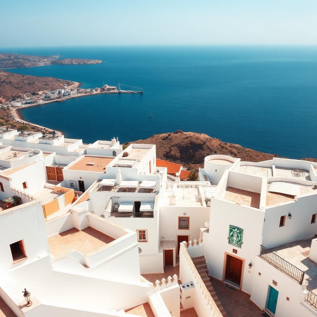 Scenic view of Tangier, Morocco — car rental destination
